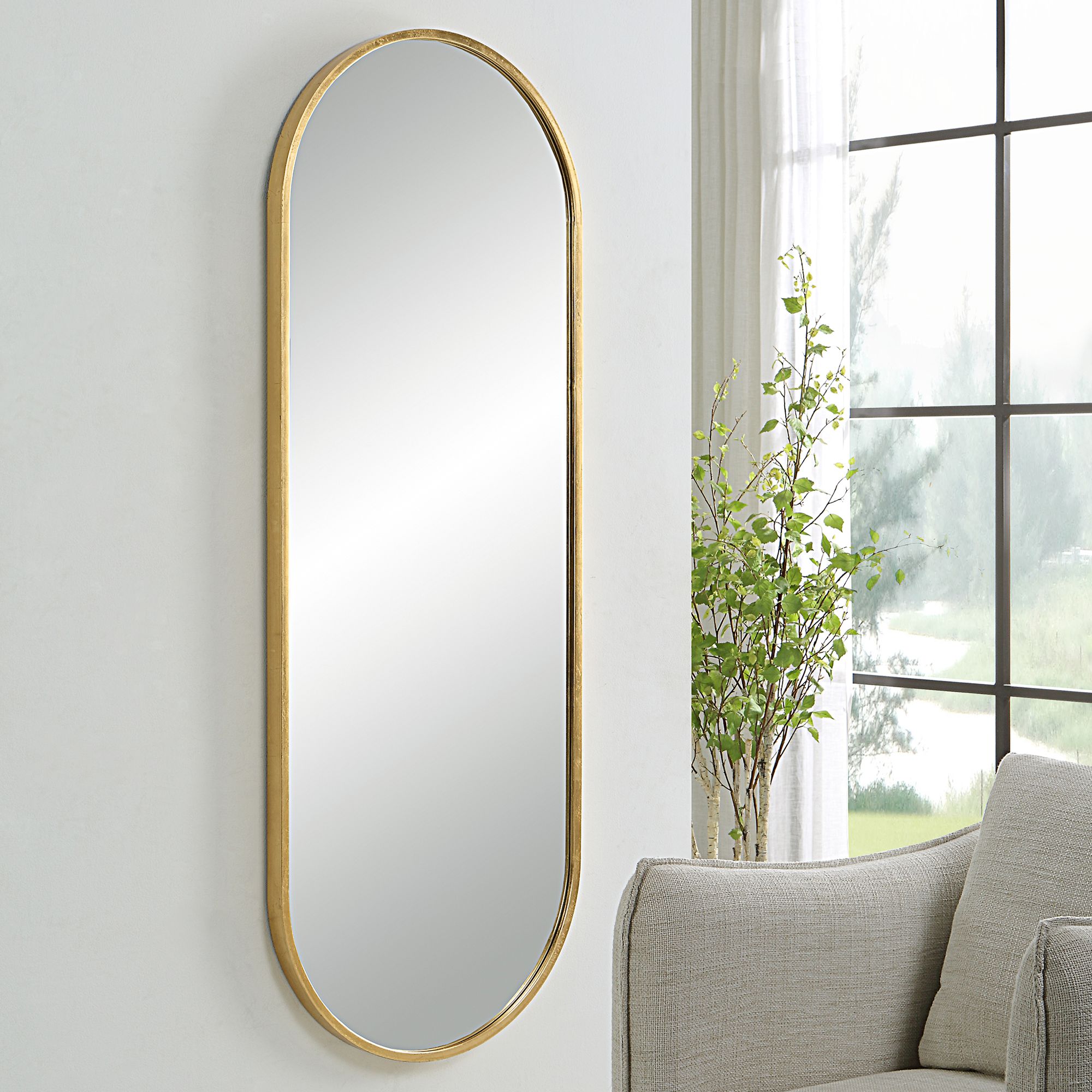 Gold Oval popular Mirror