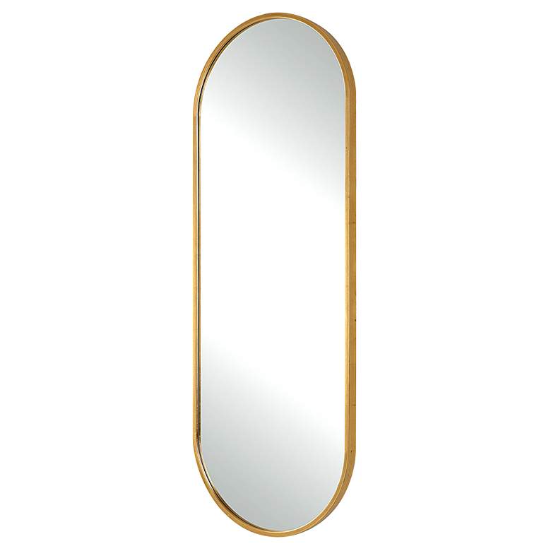 Image 3 Uttermost Varina 60" x 22" Tall Oval Gold Mirror more views