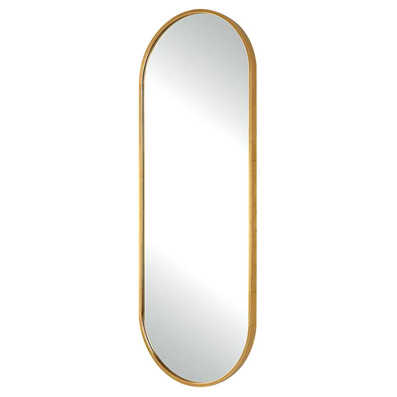 Image 3 Uttermost Varina 60 inch x 22 inch Tall Oval Gold Mirror more views