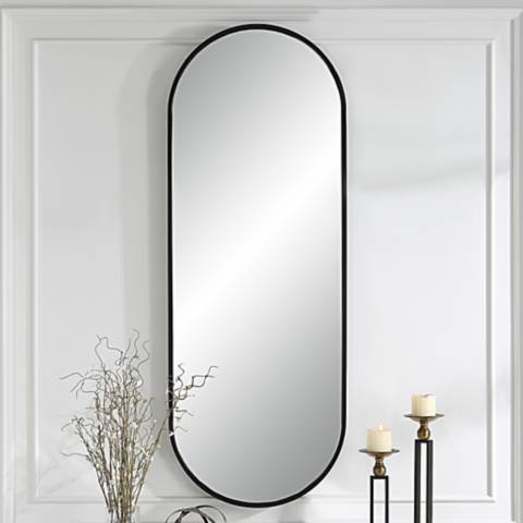Tall Oversized Full Length Mirror, Glass Mirror for Living Room, Home Decor  Mirror - Color: Distressed Gray
