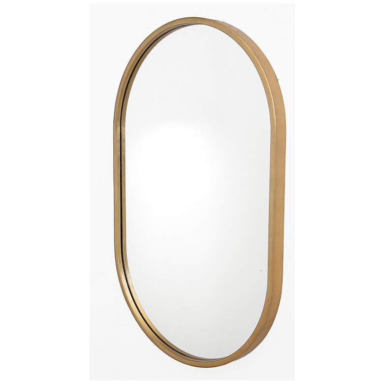 Image 2 Uttermost Varina Antiqued Gold Leaf 20" x 32" Wall Mirror