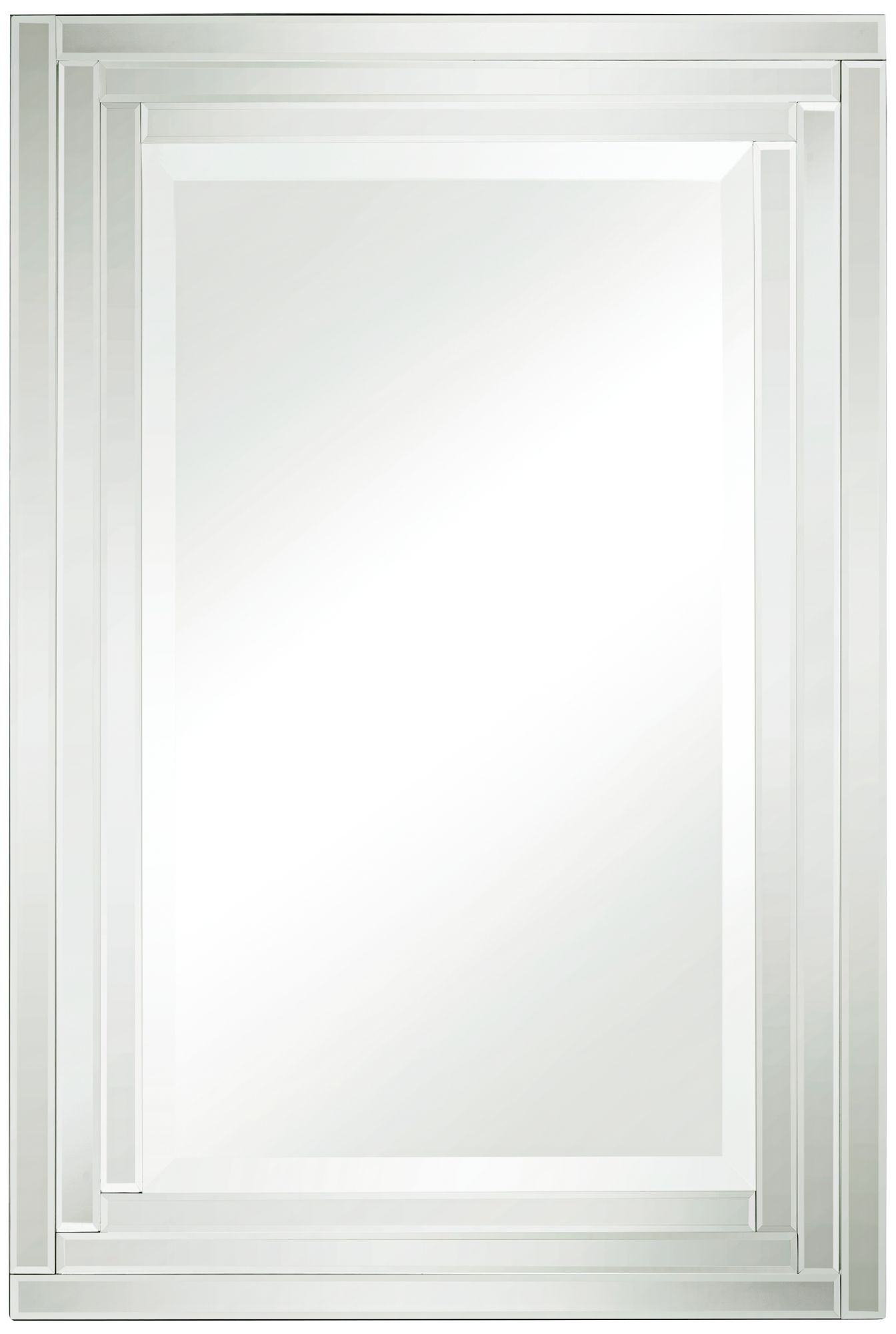 Image 3 Uttermost Vedi Stepped Glass 24 3/4 x 36 3/4 Rectangular Wall Mirror