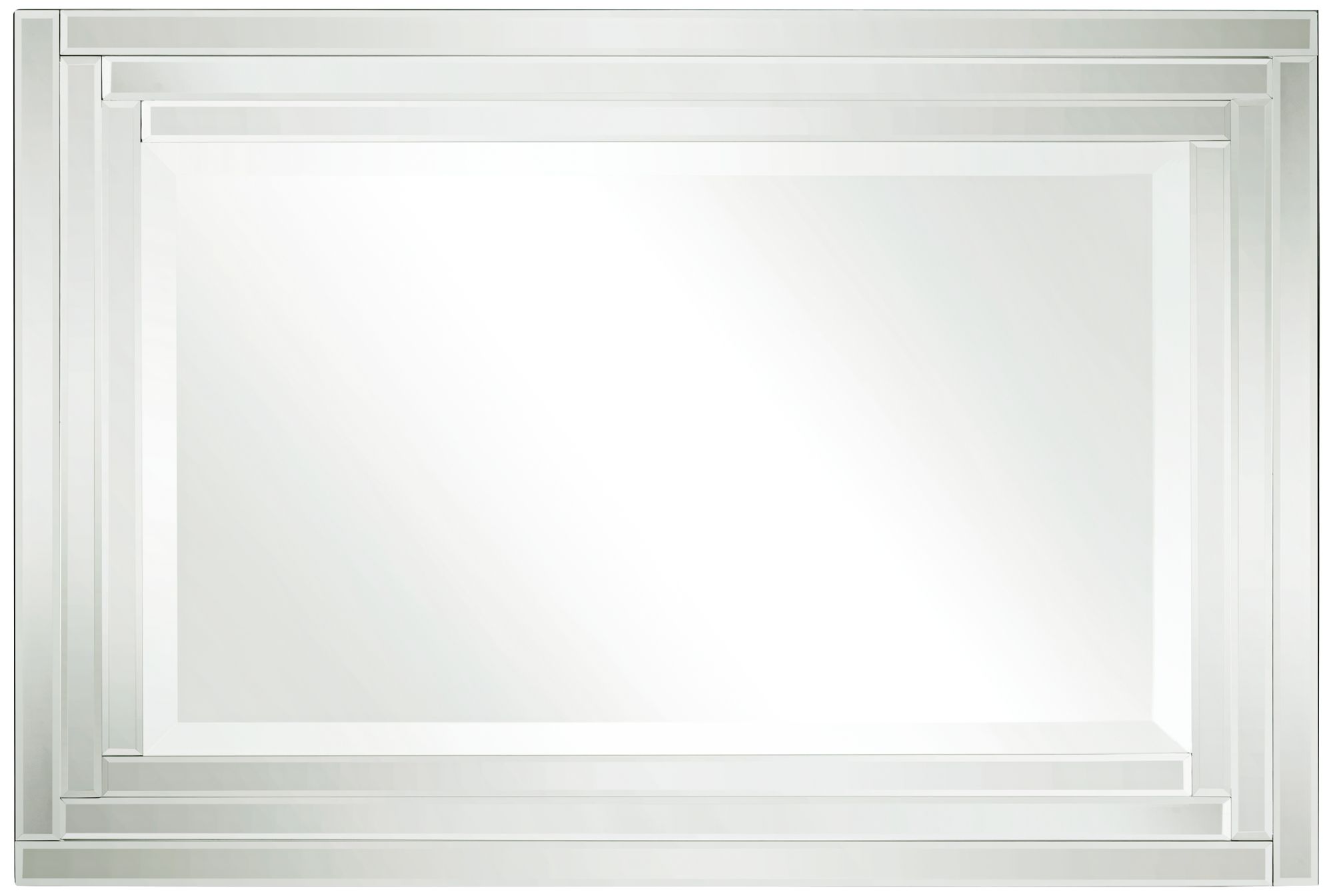 Image 6 Uttermost Vedi Stepped Glass 24 3/4 x 36 3/4 Rectangular Wall Mirror more views