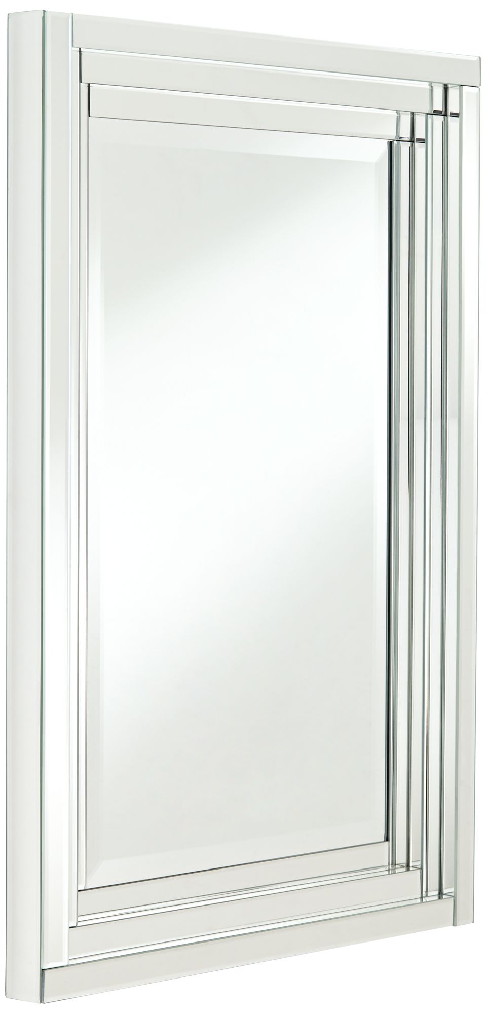 Image 7 Uttermost Vedi Stepped Glass 24 3/4 x 36 3/4 Rectangular Wall Mirror more views