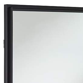 Image3 of Uttermost Vega Matte Black 24" x 38" Rectangular Wall Mirror more views