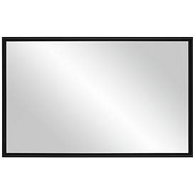 Image5 of Uttermost Vega Matte Black 24" x 38" Rectangular Wall Mirror more views