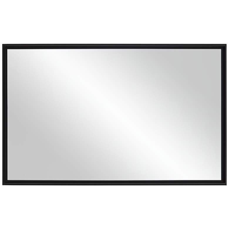 Image 5 Uttermost Vega Matte Black 24" x 38" Rectangular Wall Mirror more views