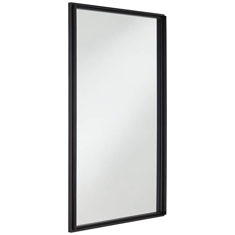 Image 6 Uttermost Vega Matte Black 24 inch x 38 inch Rectangular Wall Mirror more views