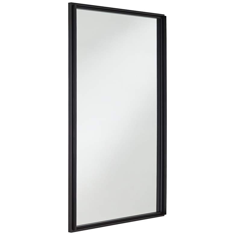Image 6 Uttermost Vega Matte Black 24" x 38" Rectangular Wall Mirror more views