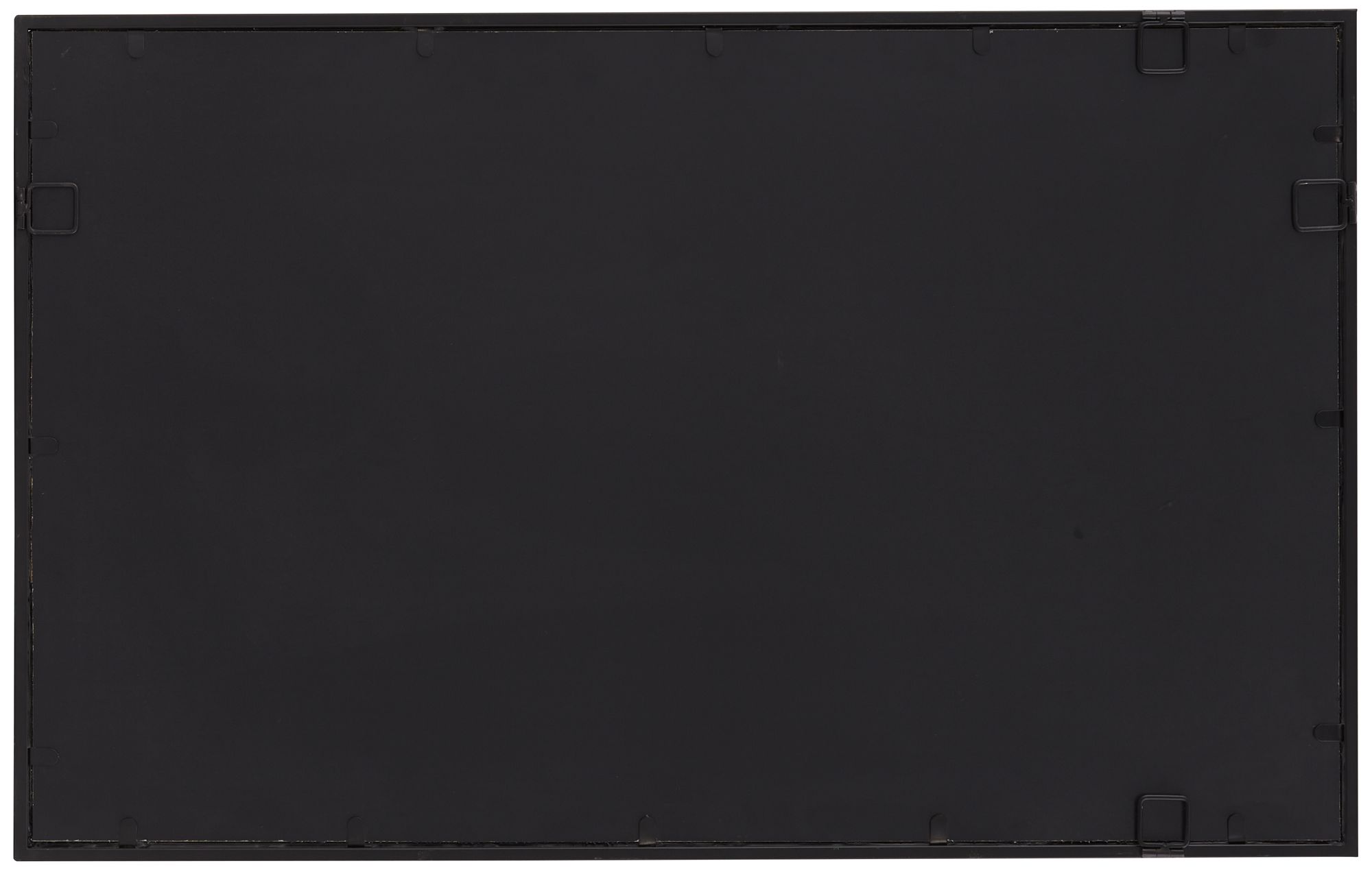 Uttermost Vega Matte Black 24" x 38" Rectangular Wall Mirror