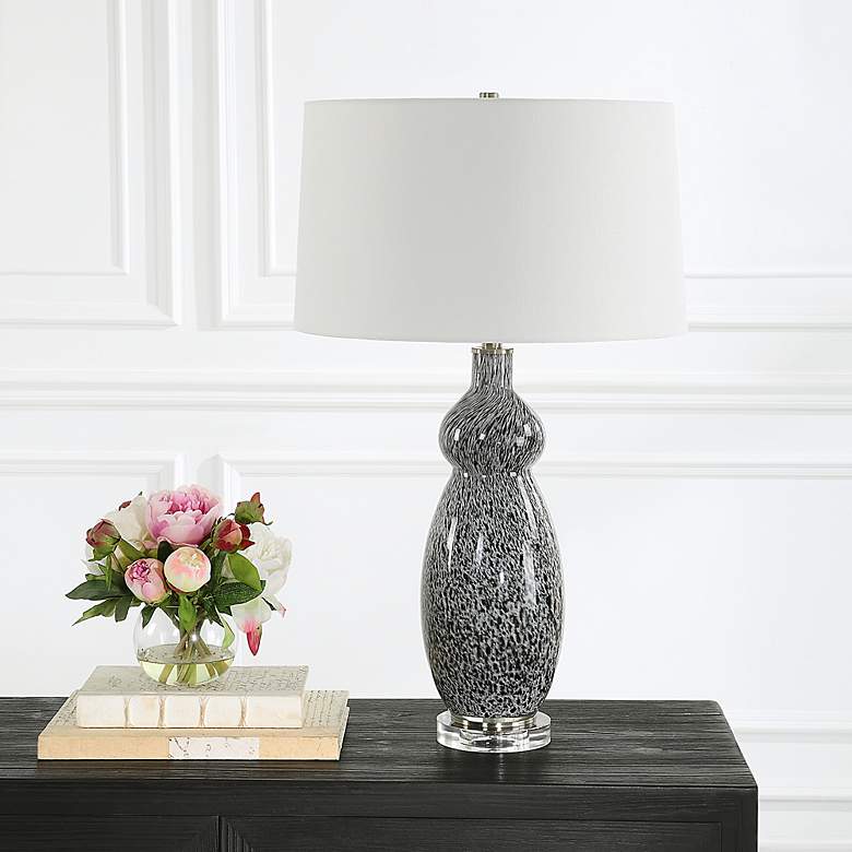 Image 3 Uttermost Velino 29" H Dark Gray Table Lamp more views
