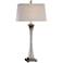 Uttermost Vella Silver-Champagne Leaf Metallic Table Lamp