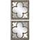 Uttermost Vellauni 21" Square Wall Mirrors Set of 2