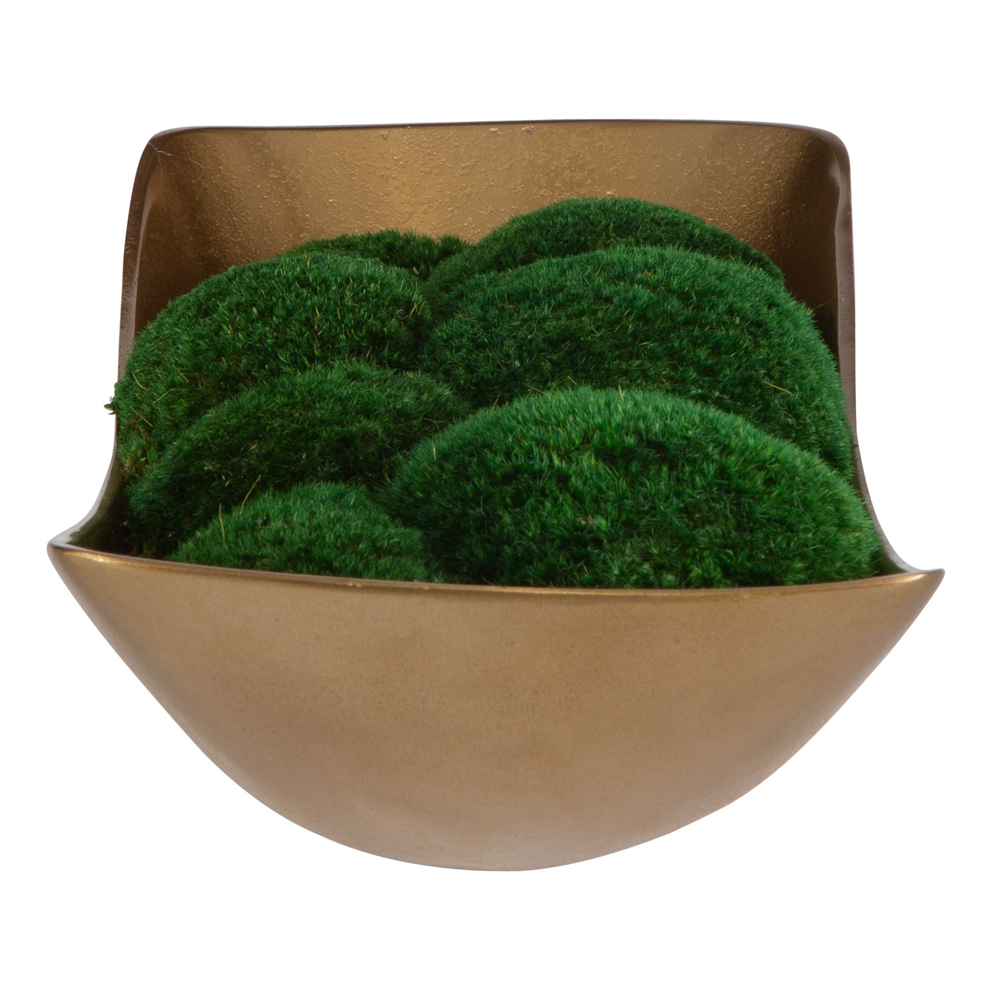 Image 5 Uttermost Venice Green Moss 20" Wide Faux Plant in Boat more views