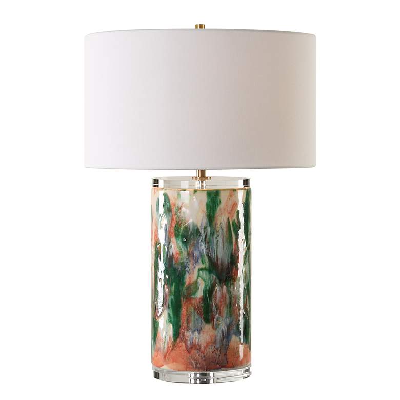 Image 2 Uttermost Verdant 27 3/4" High Modern Colorful Ceramic Table Lamp