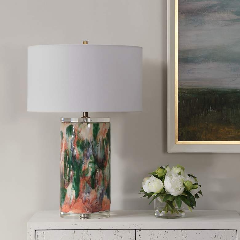 Image 3 Uttermost Verdant 27 3/4" High Modern Colorful Ceramic Table Lamp more views