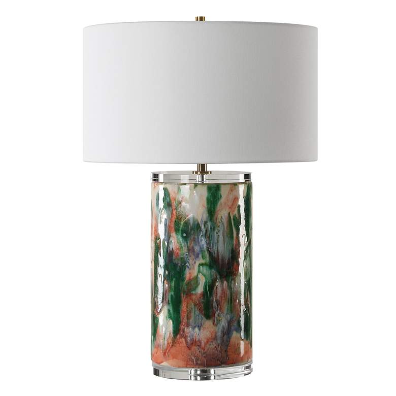Image 4 Uttermost Verdant 27 3/4" High Modern Colorful Ceramic Table Lamp more views