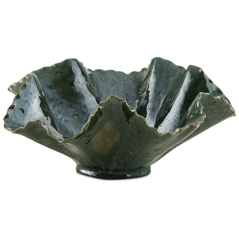 Image 2 Uttermost Verdant Bloom 13.8" High Emerald Green Indoor-Outdoor Bowl