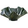2_Uttermost Verdant Bloom 13.8" High Emerald Green Indoor-Outdoor Bowl