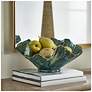 3_Uttermost Verdant Bloom 13.8" High Emerald Green Indoor-Outdoor Bowl more views