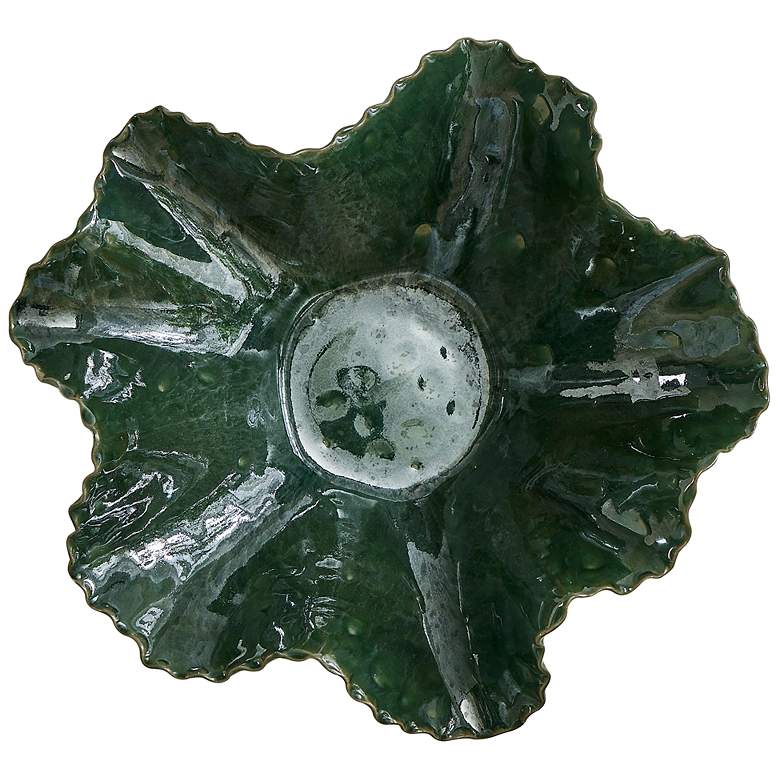 Image 6 Uttermost Verdant Bloom 13.8" High Emerald Green Indoor-Outdoor Bowl more views