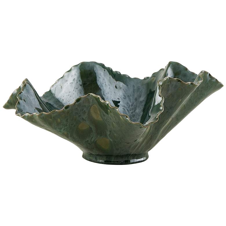 Image 7 Uttermost Verdant Bloom 13.8" High Emerald Green Indoor-Outdoor Bowl more views