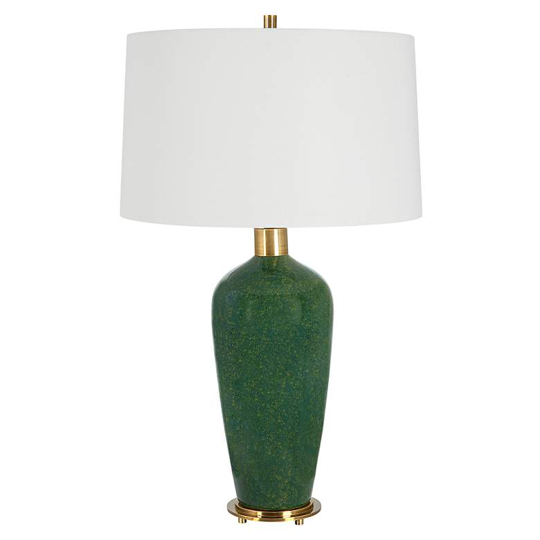 Image 5 Uttermost Verdell 29" High Mossy Green Ceramic Table Lamp more views