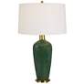 Uttermost Verdell 29" High Tall Vase Mossy Green Table Lamp