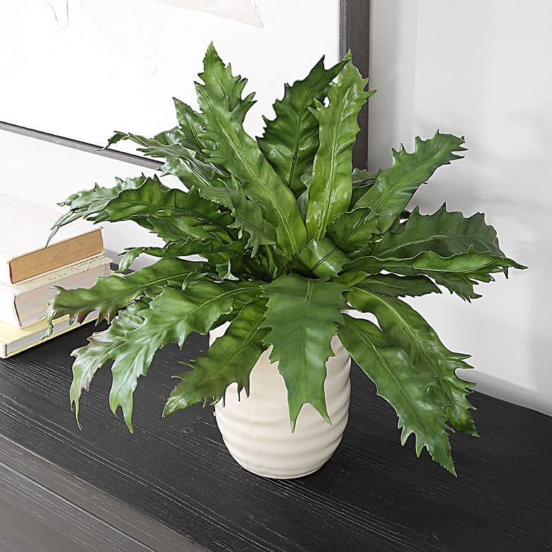 Image 4 Uttermost Verdure 21" Wide x 15 1/2" High Fern more views