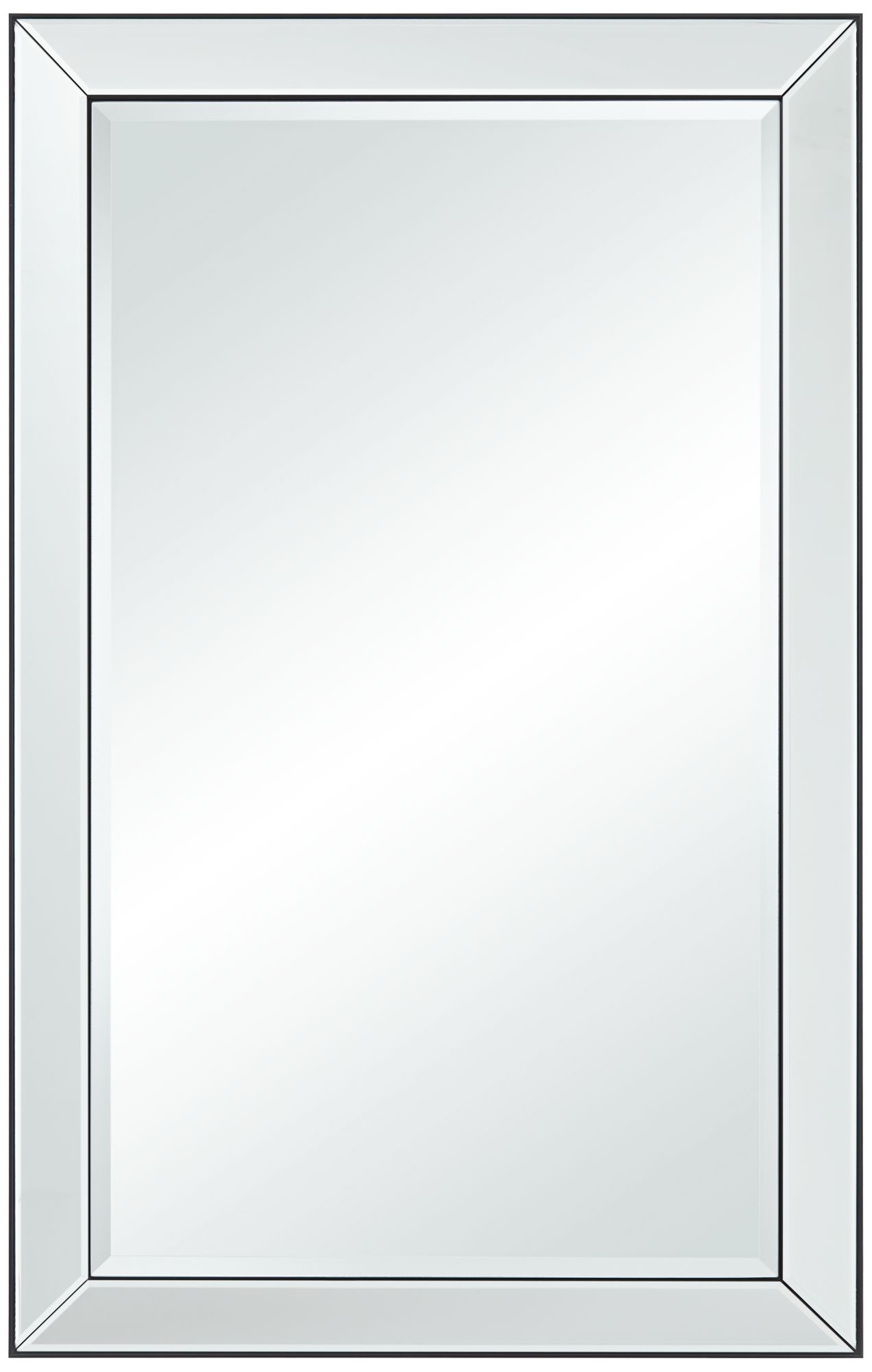 Image 3 Uttermost Verne Black Edging 24" x 38" Rectangle Wall Mirror