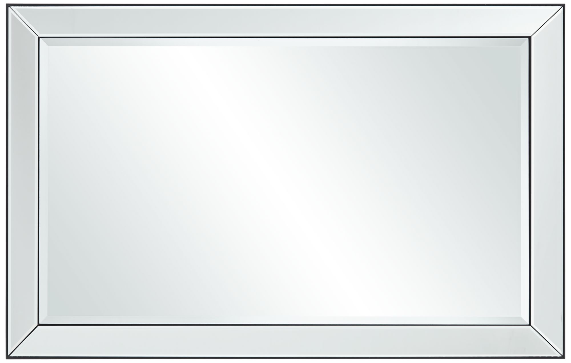 Image 6 Uttermost Verne Black Edging 24" x 38" Rectangle Wall Mirror more views