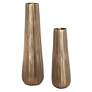 1_Uttermost Vertiforge Oxidized Antique Gold Aluminum Vases Set of 2