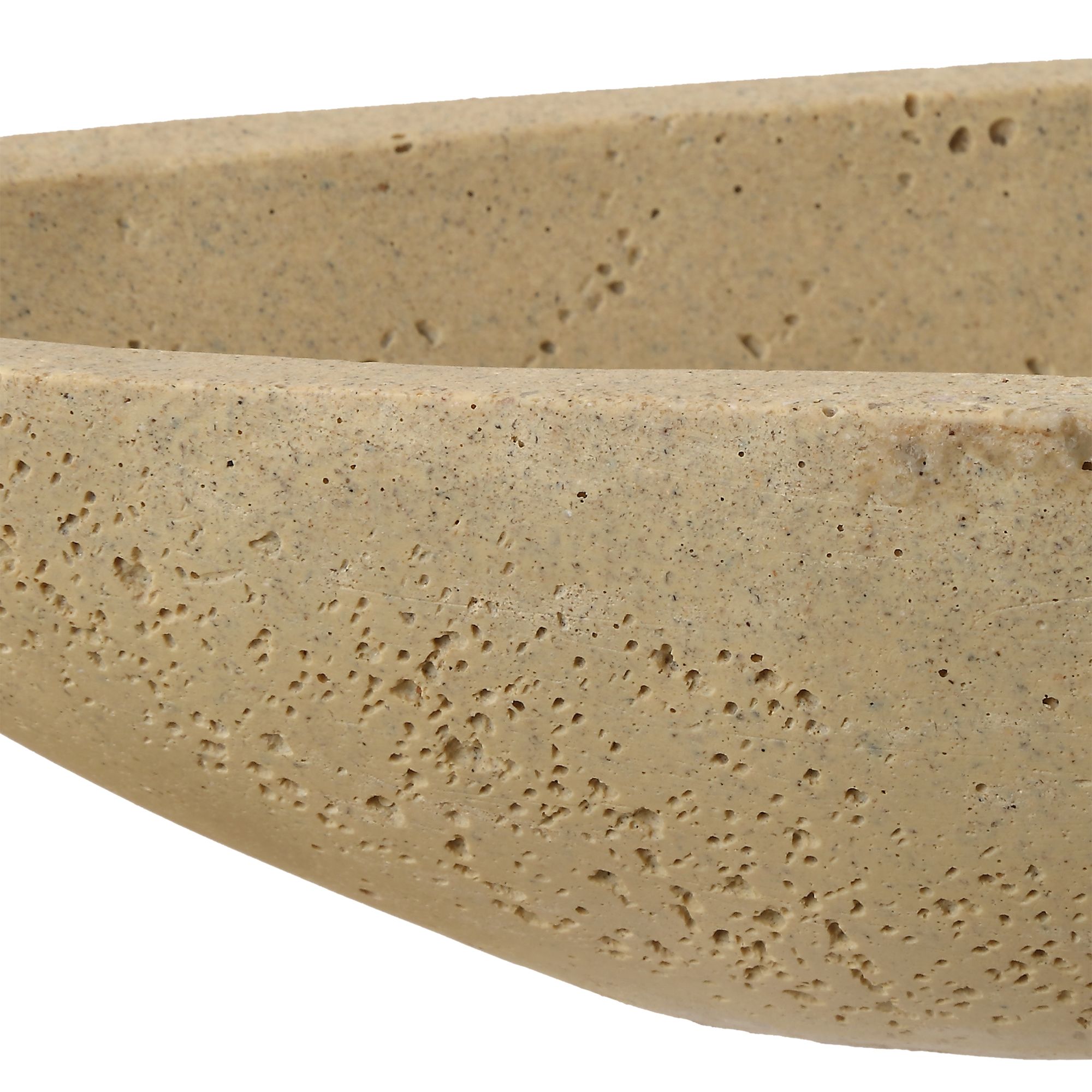 Image 5 Uttermost Vessel Ivory Stone Decorative Bowl more views