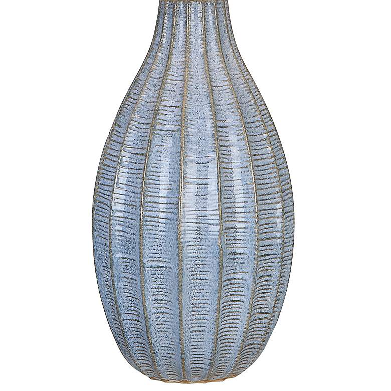Image 5 Uttermost Veston 28 inch Cornflower Blue Glaze Ceramic Vase Table Lamp more views