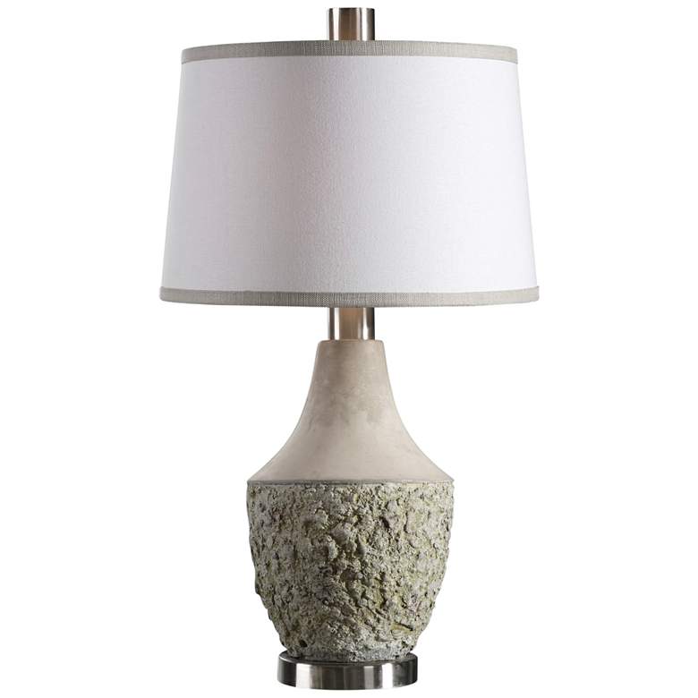 Image 1 Uttermost Veteris Gray Ceramic Table Lamp
