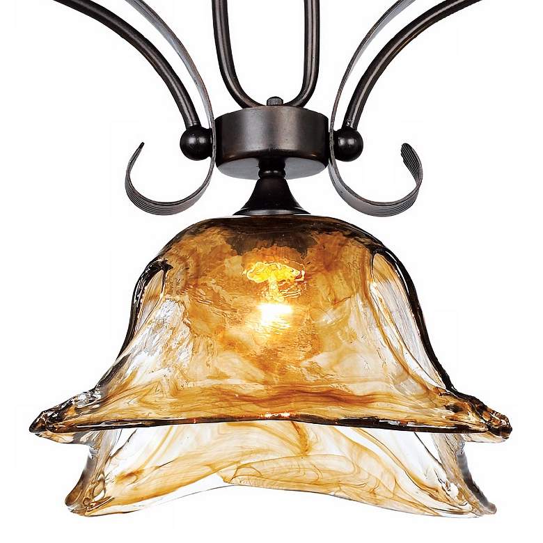Image 3 Uttermost Vetraio 47" Wide Oiled Bronze Kitchen Island Chandelier more views
