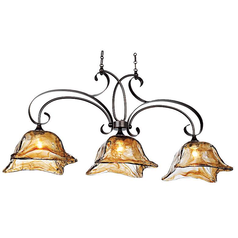 Image 4 Uttermost Vetraio 47 inch Wide Oiled Bronze Kitchen Island Chandelier more views