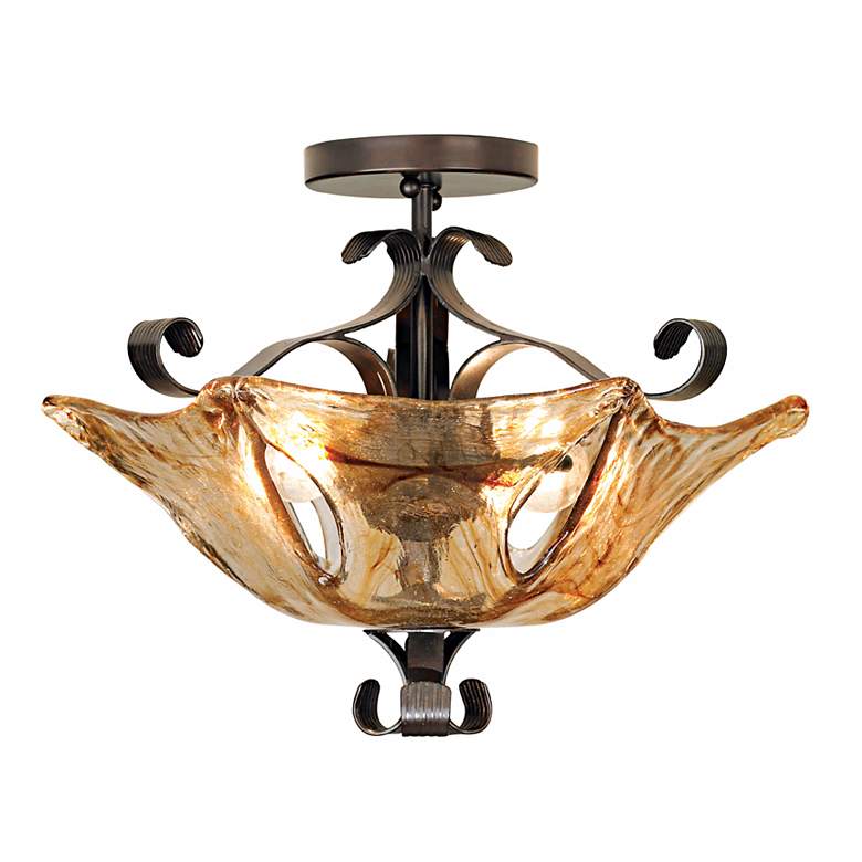 Image 2 Uttermost Vetraio Collection 17 inch Wide Ceiling Light Fixture