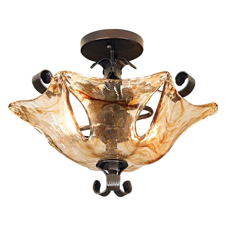 Image 3 Uttermost Vetraio Collection 17 inch Wide Ceiling Light Fixture more views