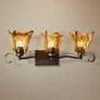 Uttermost Vetraio Collection 26" Wide Toffee Glass Bathroom Light