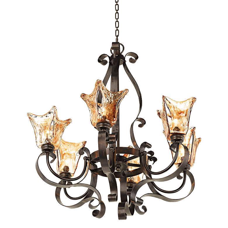 Image 4 Uttermost Vetraio Collection 29 inch Wide 6-Light Traditional Chandelier more views