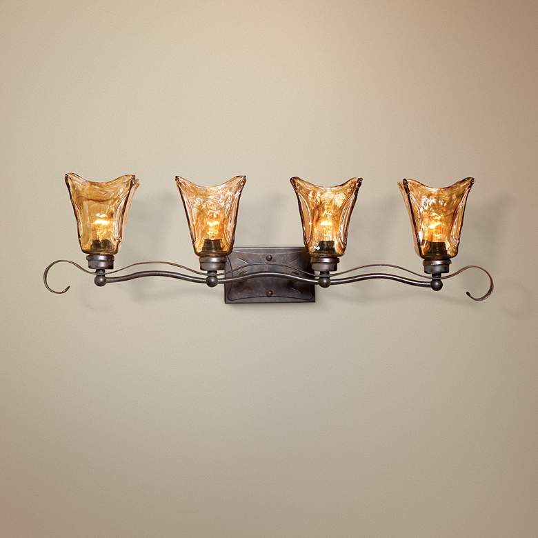 Image 1 Uttermost Vetraio Collection 34" Wide Bathroom Light Fixture