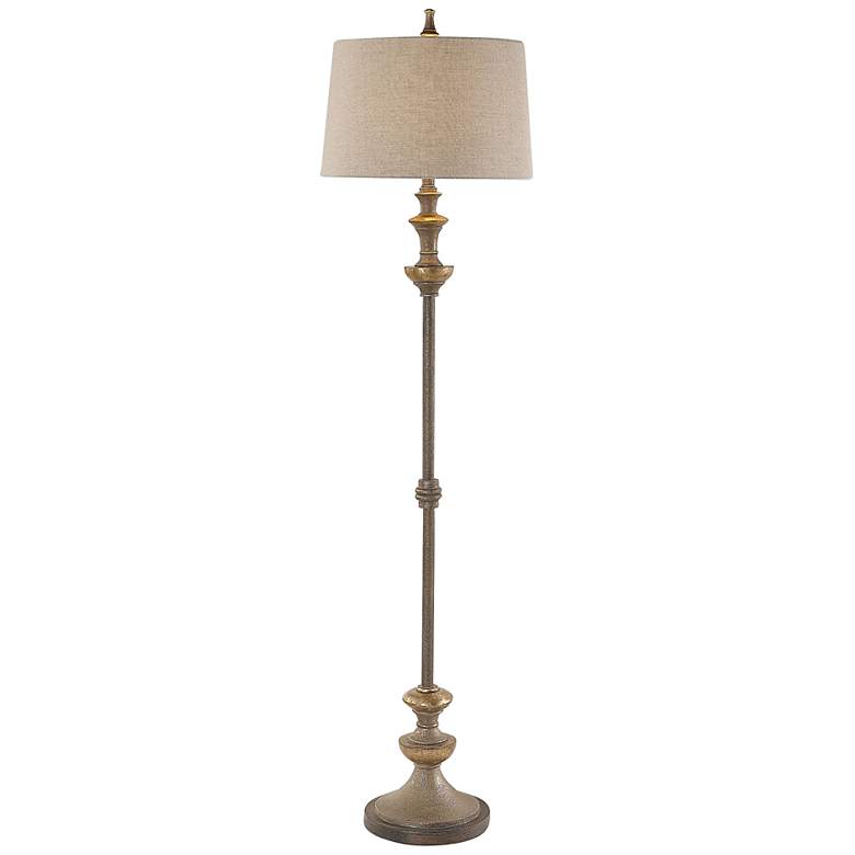 Image 2 Uttermost Vetralla 66.5 inch High Silver and Bronze Traditional Floor Lamp