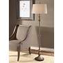 Uttermost Vetralla 66 1/2" Silver and Bronze Traditional Floor Lamp