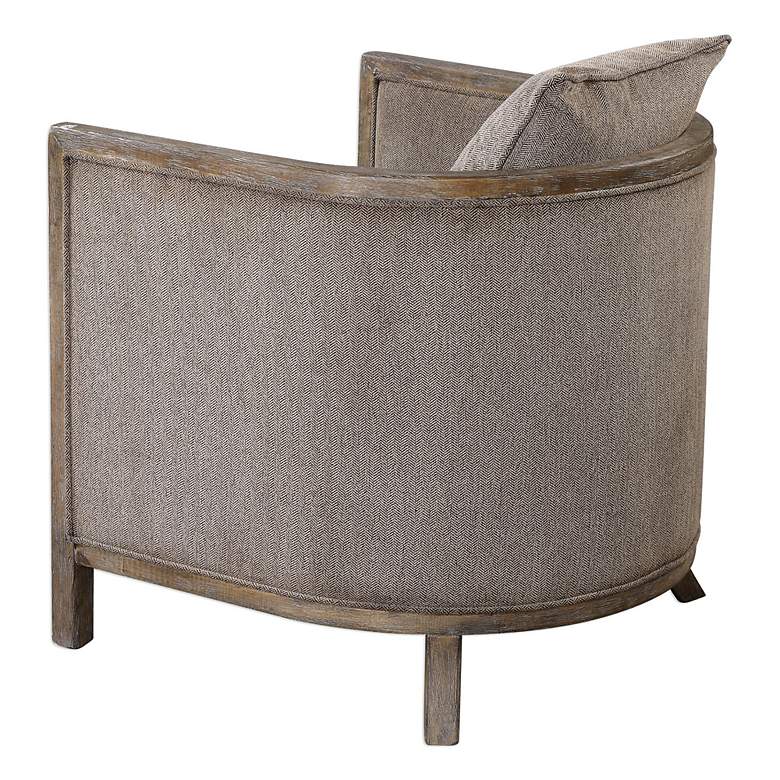 Image 5 Uttermost Viaggio Gray Chenille Accent Chair more views