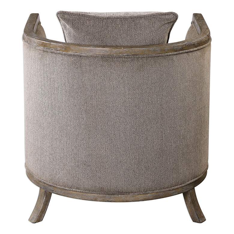 Image 6 Uttermost Viaggio Gray Chenille Accent Chair more views