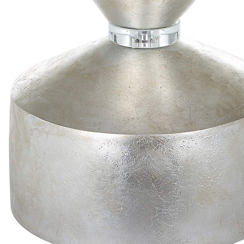 Image 5 Uttermost Vial 32 1/2" Silver Leaf Geometric Buffet Table Lamp more views