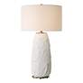 2_Uttermost Vida 33" High Modern Chalk White Ceramic Table Lamp