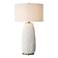 Uttermost Vida 33" High Modern Chalk White Ceramic Table Lamp