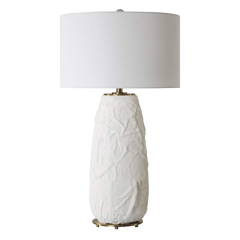 Image 4 Uttermost Vida 33" High Modern Chalk White Ceramic Table Lamp more views